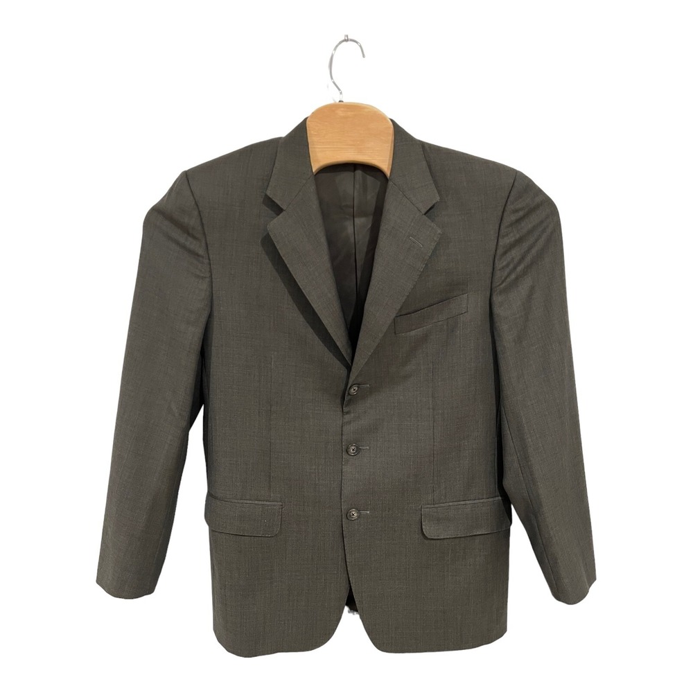 Corneliani Italy Blazer 50R Gray Super 120s Wool Sport Coat Mens Classic Fit